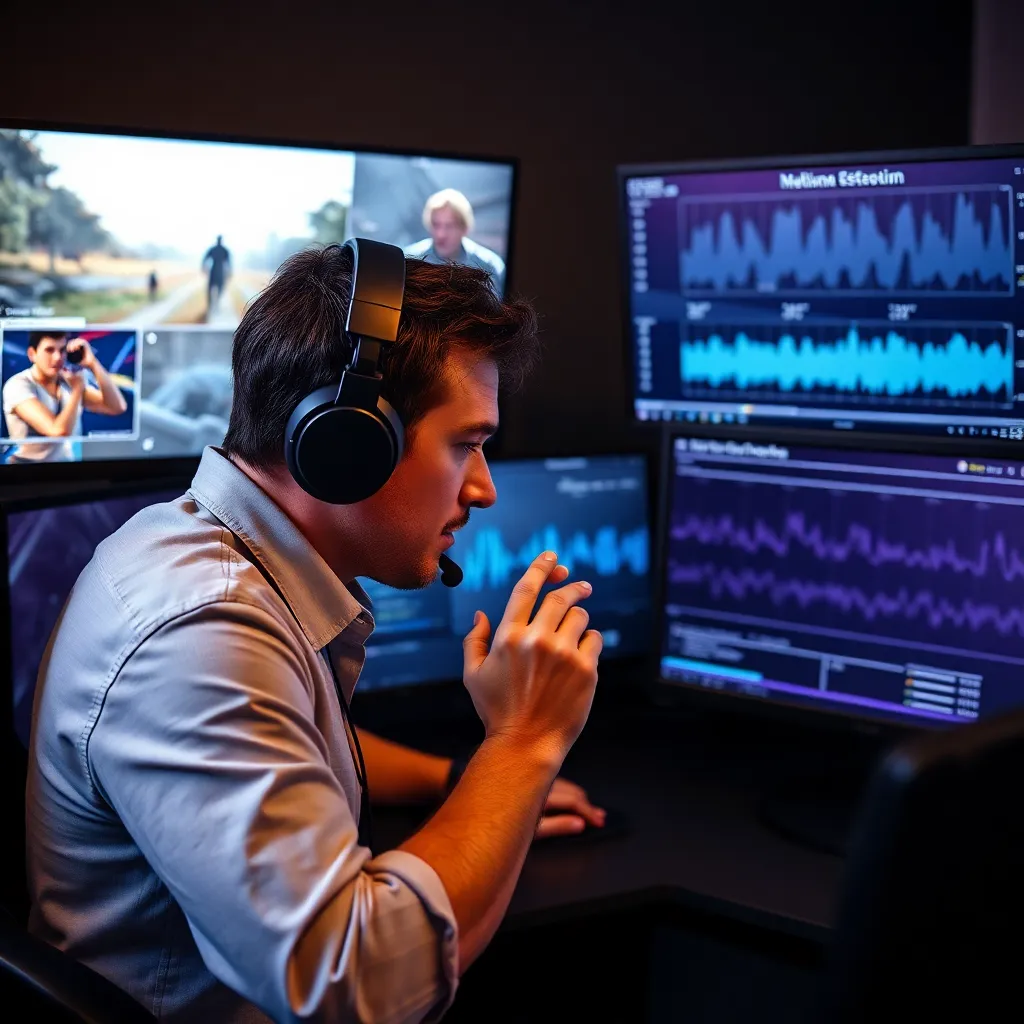 Spielkritiker analysiert visuelle Effekte und Sounddesign eines Spiels