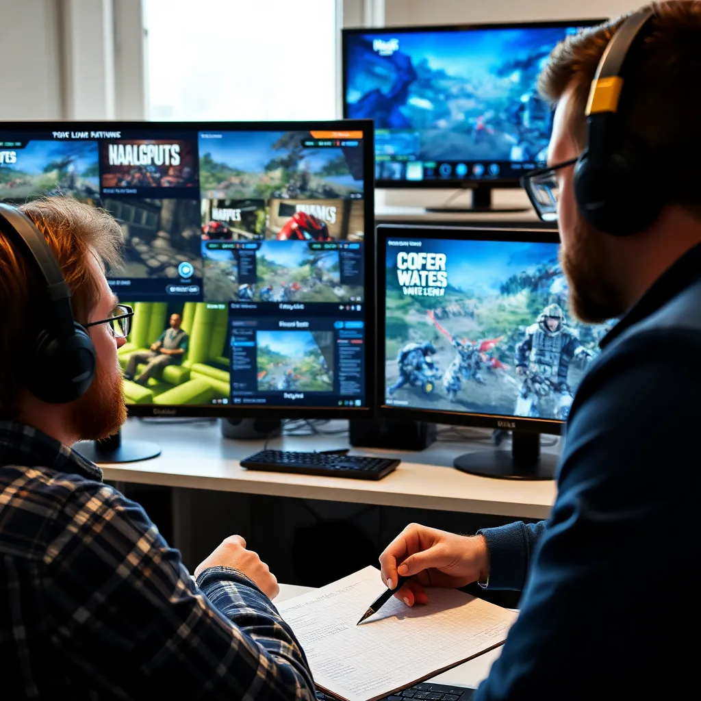 Person macht Notizen zu Spielcharakteren und Handlungssträngen